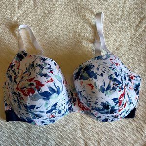 Cacique Lightly Lined Balconette Floral Bra - 40DDD